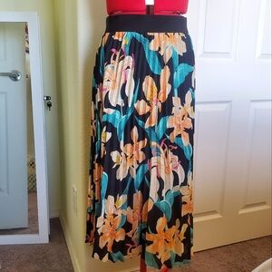 INC Floral Accordian Skirt